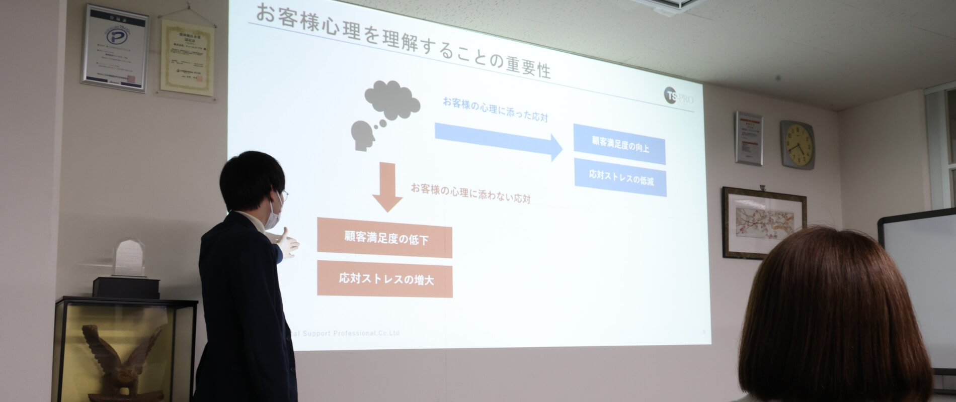 独自教育システムにより当社オペレーター単独のユーザー問題解決比率は90%以上